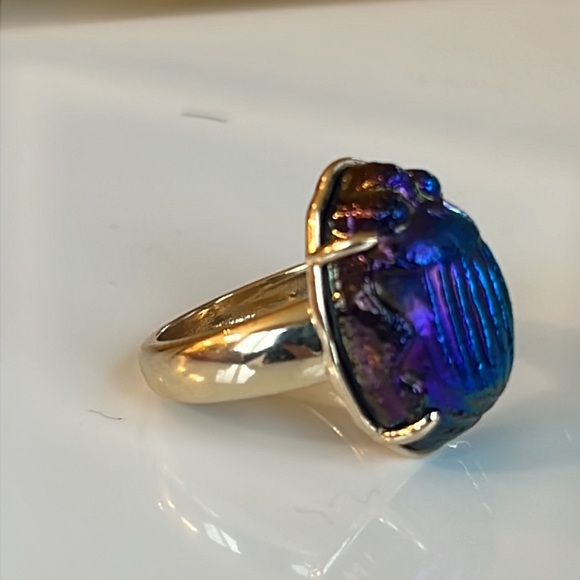 Tiffany Vintage scarab ring in 14 karat gold - Picture 12 of 15